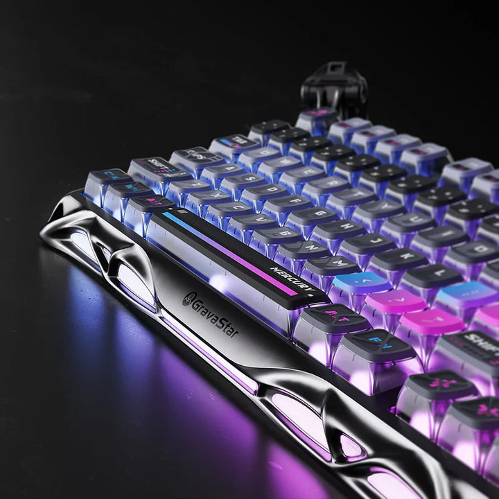 Teclado mecánico gamer Gravastar Mercury K1 Pro, inalámbrico - Achorao