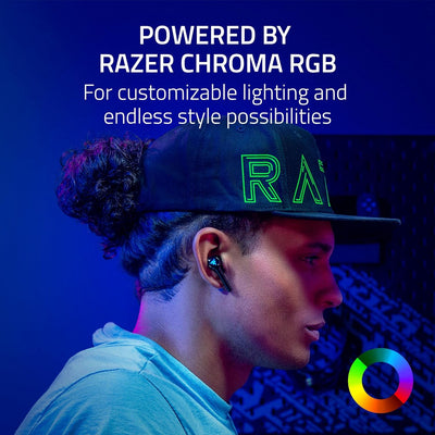 Audifonos inalambricos Razer hammerhead pro hyperspeed wireless PC Ps5 Switch smarthphone ANC carga rápida 30H BT RGB
