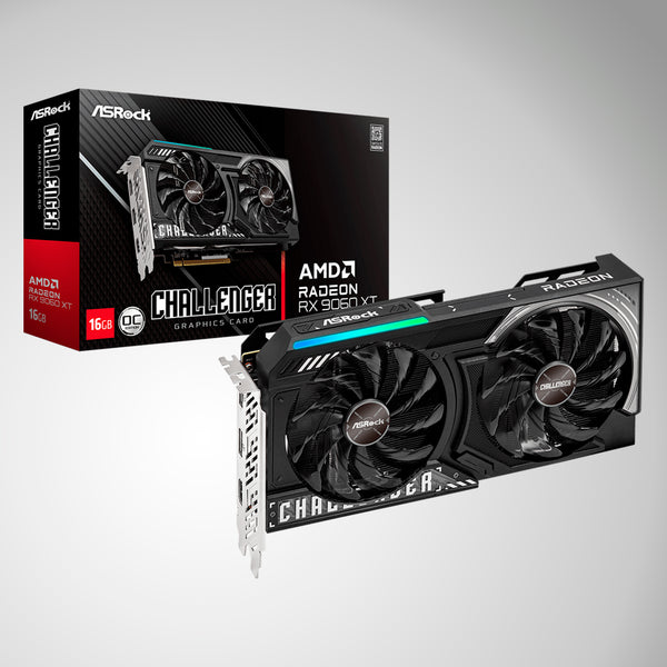 Tarjeta de Video ASROCK Challenger AMD RADEON RX 9060 XT 16GB