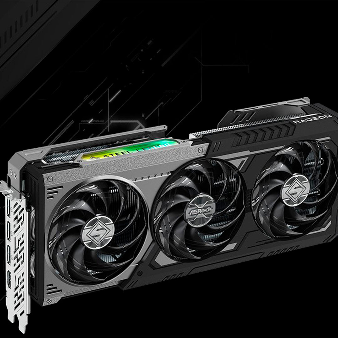Tarjeta gráfica AMD Radeon RX 9070 XT Steel Legend Dark 16GB - Achorao