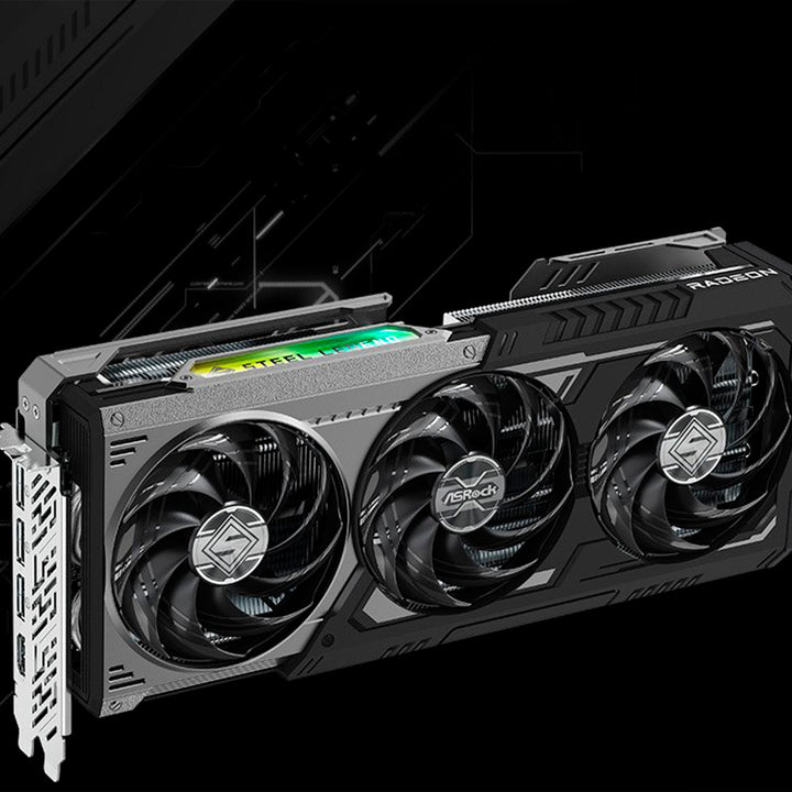 Tarjeta gráfica AMD Radeon RX 9070 XT Steel Legend Dark 16GB - Achorao