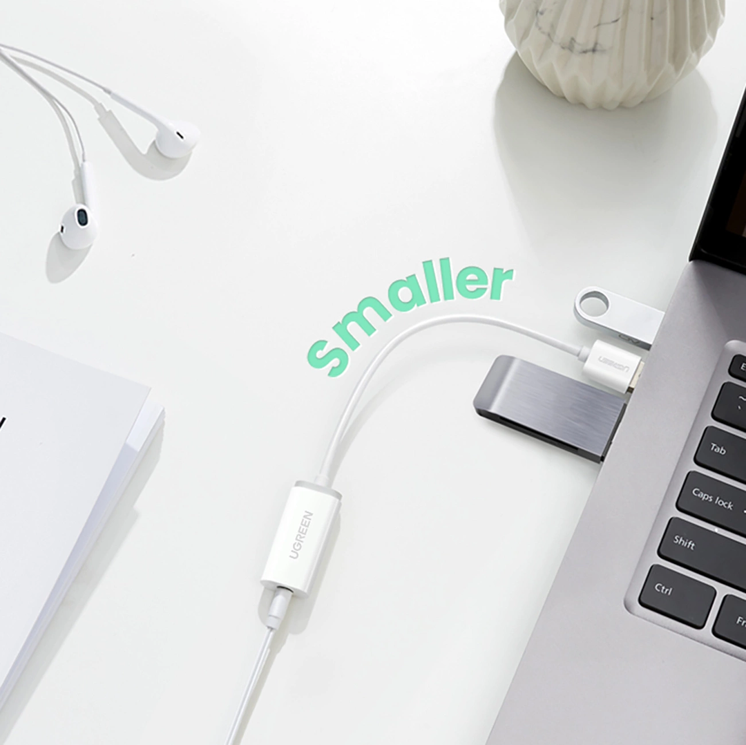 Cable USB-A a USB-C UGREEN Trenzado Blanco, Carga Segura, Modelo US288, PN 60131