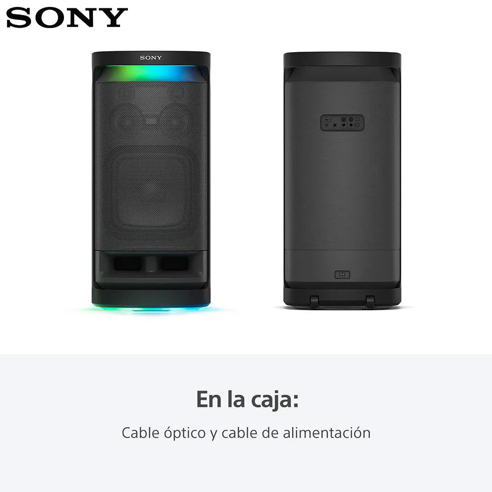 Parlante Sony SRS-XV900 X-Series Bluetooth 25 horas mango y ruedas integradas
