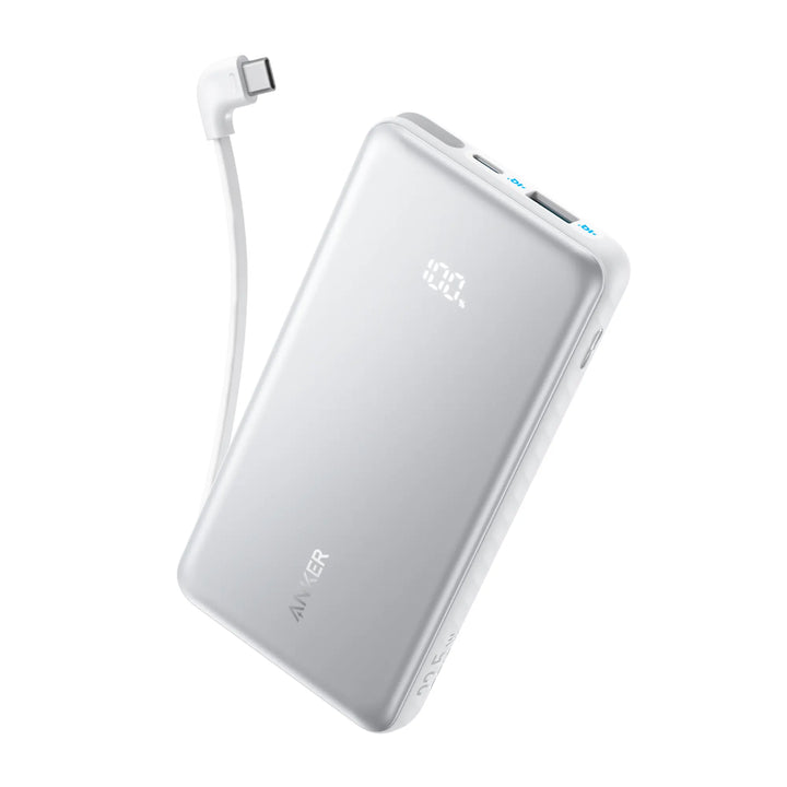 PowerBank ANKER Zolo (10K, 22.5W, Built-In USB-C Cable)