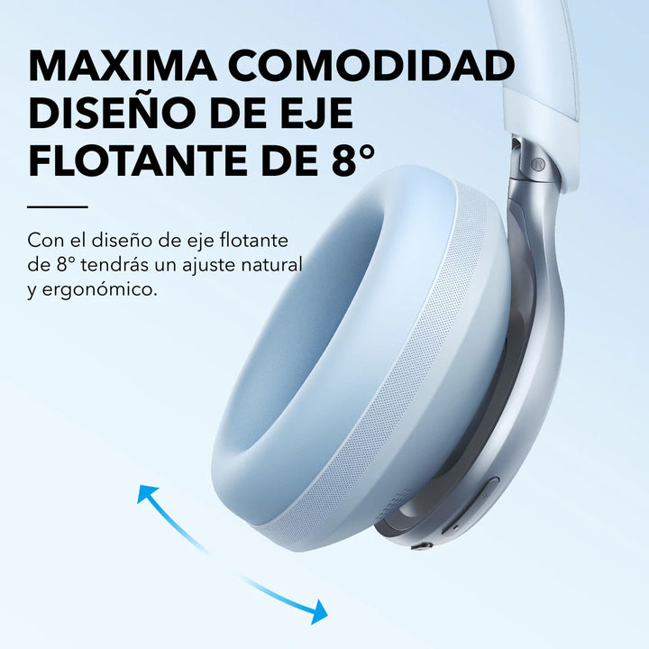Audifonos inalámbricos con cancelación de ruido Soundcore Space one Blue - Achorao