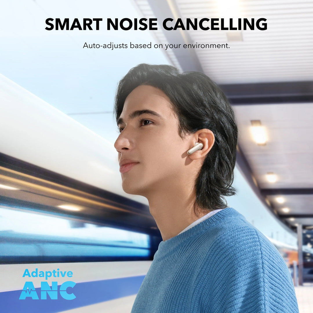 Audífonos inalámbricos Soundcore P40i, NC, color blanco