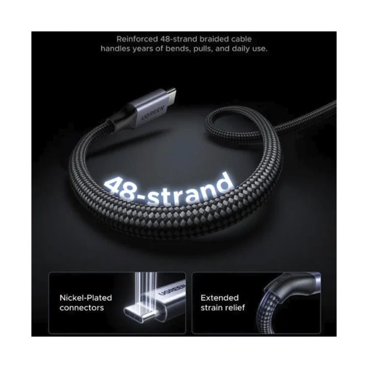 Cable Magnético USB-C a USB-C UGREEN, Carga Rápida PD, Modelo L520