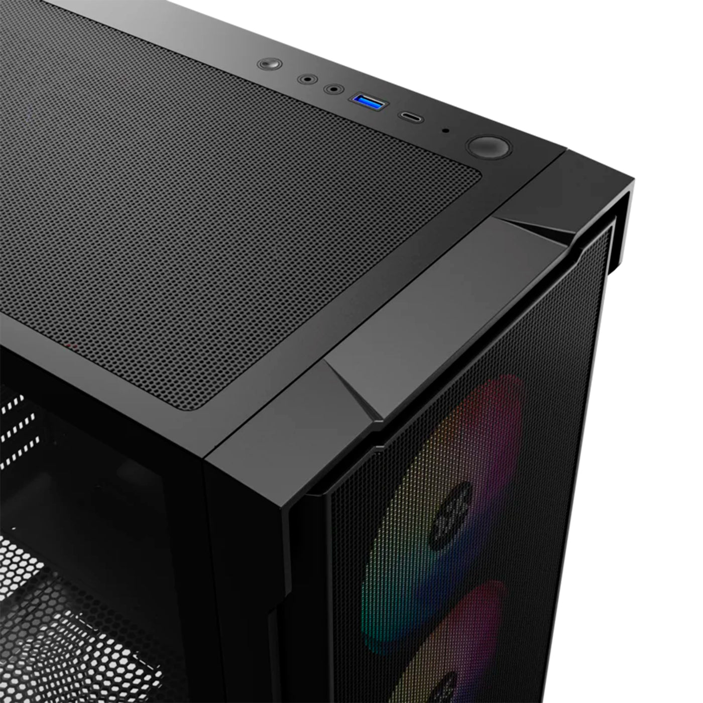 Case gamer XYZ AIRONE 300 X Mesh, 6x 120/140mm A-RGB Fan, 1x USB 3.0, 1x USB Type-C Gen2 - Achorao