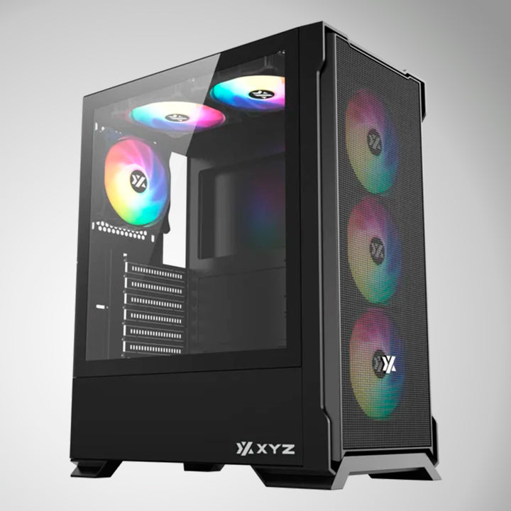 Case gamer XYZ AIRONE 300 X Mesh, 6x 120/140mm A-RGB Fan, 1x USB 3.0, 1x USB Type-C Gen2 - Achorao