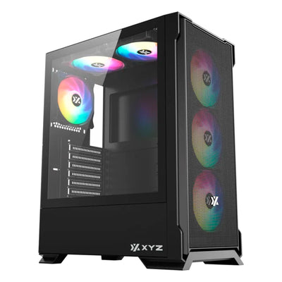 Case gamer XYZ AIRONE 300 X Mesh, 6x 120/140mm A-RGB Fan, 1x USB 3.0, 1x USB Type-C Gen2 - Achorao