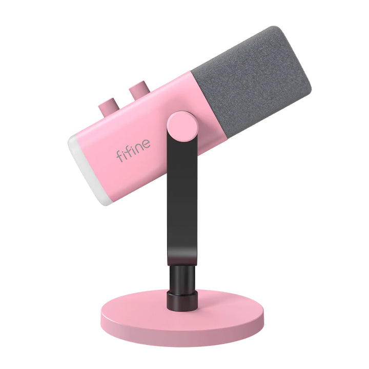 Micrófono dinámico FIFINE AM8 con RGB Touch-mute Pink - Achorao