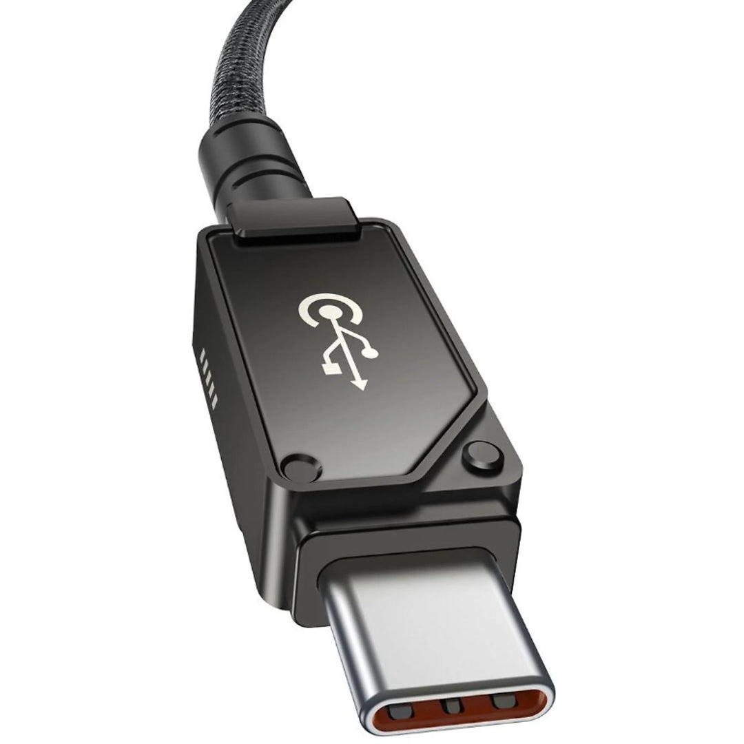 Cable de carga rápida Baseus Unbreakable Series, USB-C a USB-C, transferencia de datos, 100 W, 2 m - Achorao
