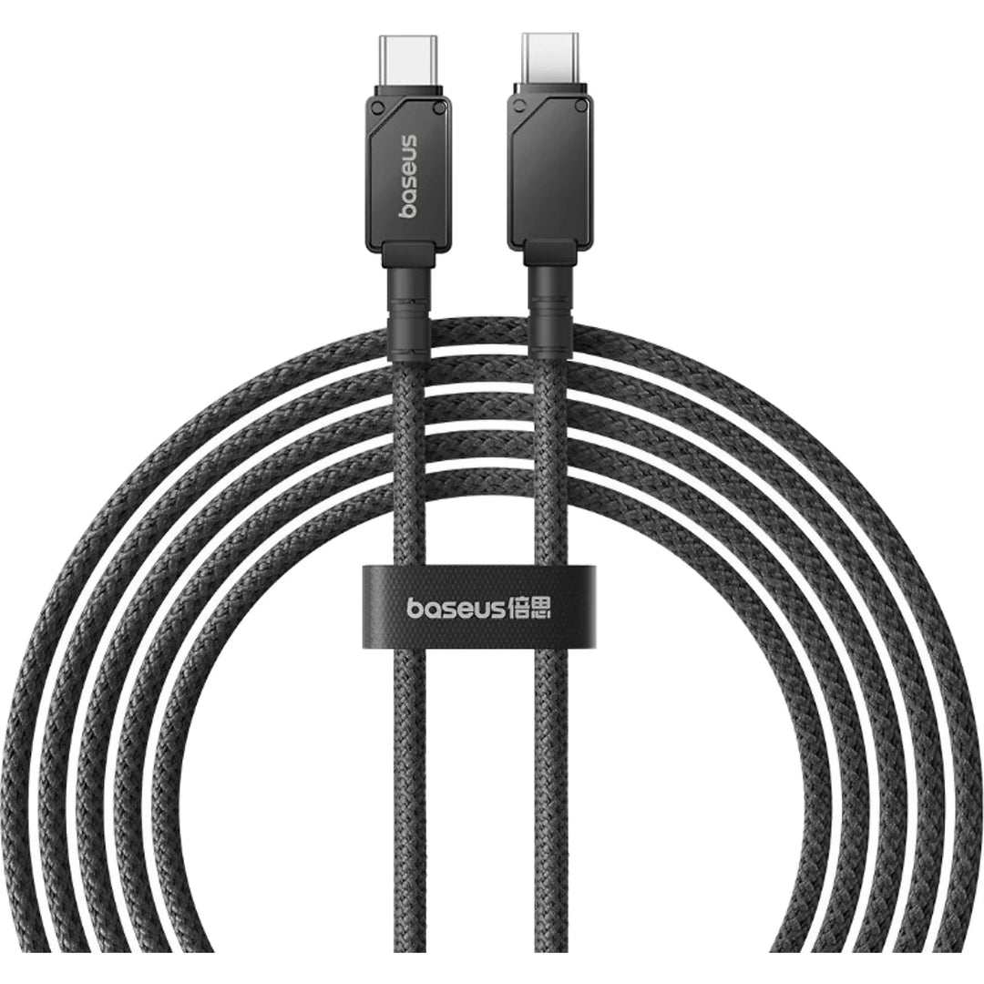 Cable de carga rápida Baseus Unbreakable Series, USB-C a USB-C, transferencia de datos, 100 W, 2 m - Achorao