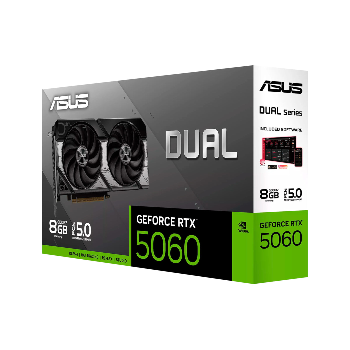 Tarjeta de Video ASUS DUAL-RTX5060 8GB GDDR7 PCle Gen 5.0 - Achorao