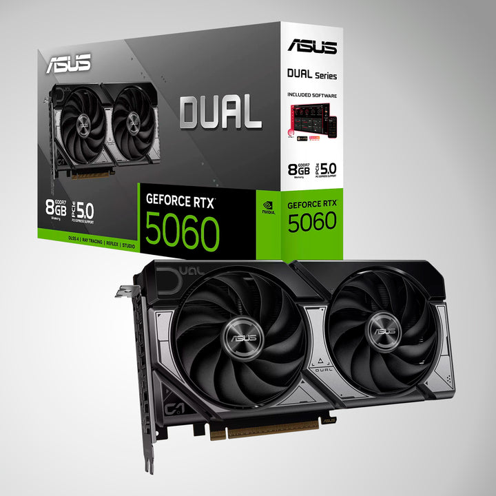 Tarjeta de Video ASUS DUAL-RTX5060 8GB GDDR7 PCle Gen 5.0 - Achorao