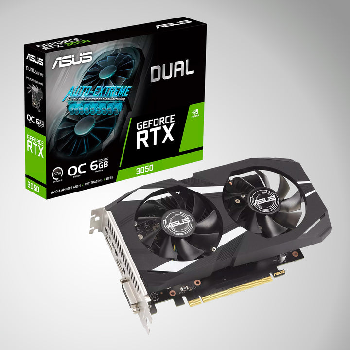 Tarjeta Gráfica ASUS DUAL OC GeForce RTX 3050, 6GB, GDDR6 - Achorao