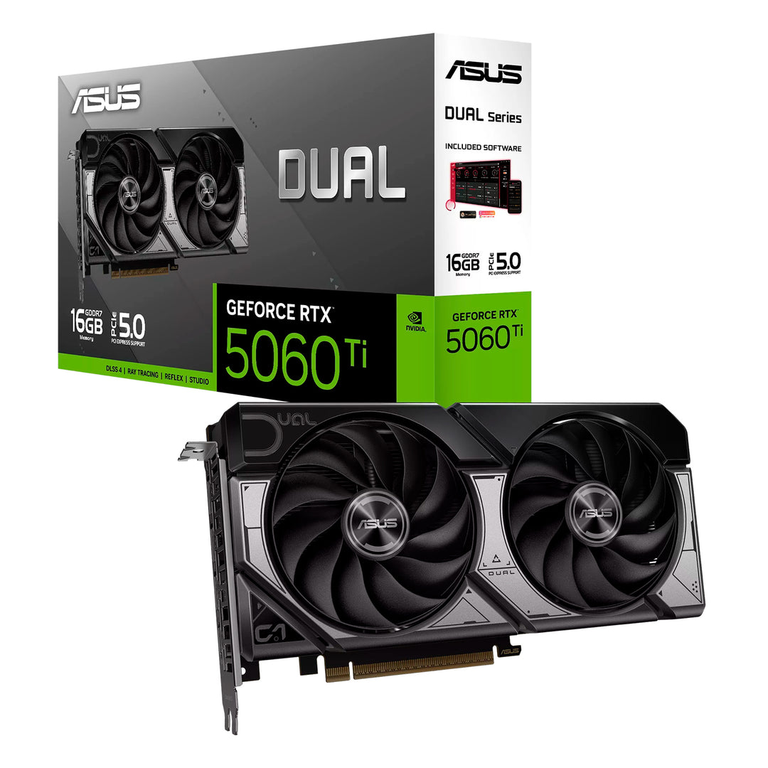 Tarjeta de video ASUS DUAL RTX 5060TI EVO 16GB GDDR7 - Achorao