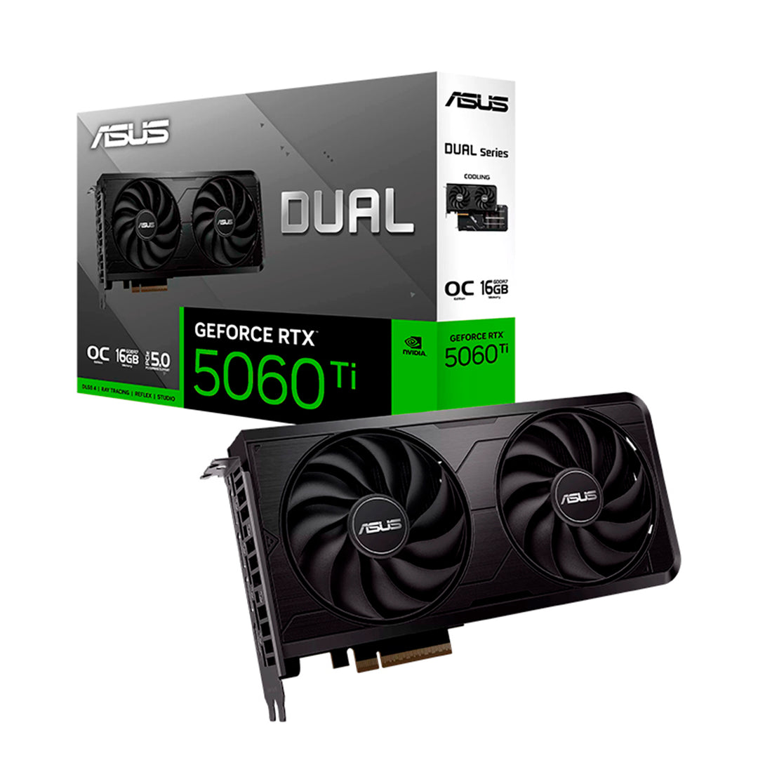 Tarjeta de video ASUS DUAL RTX 5060TI OC 16GB GDDR7