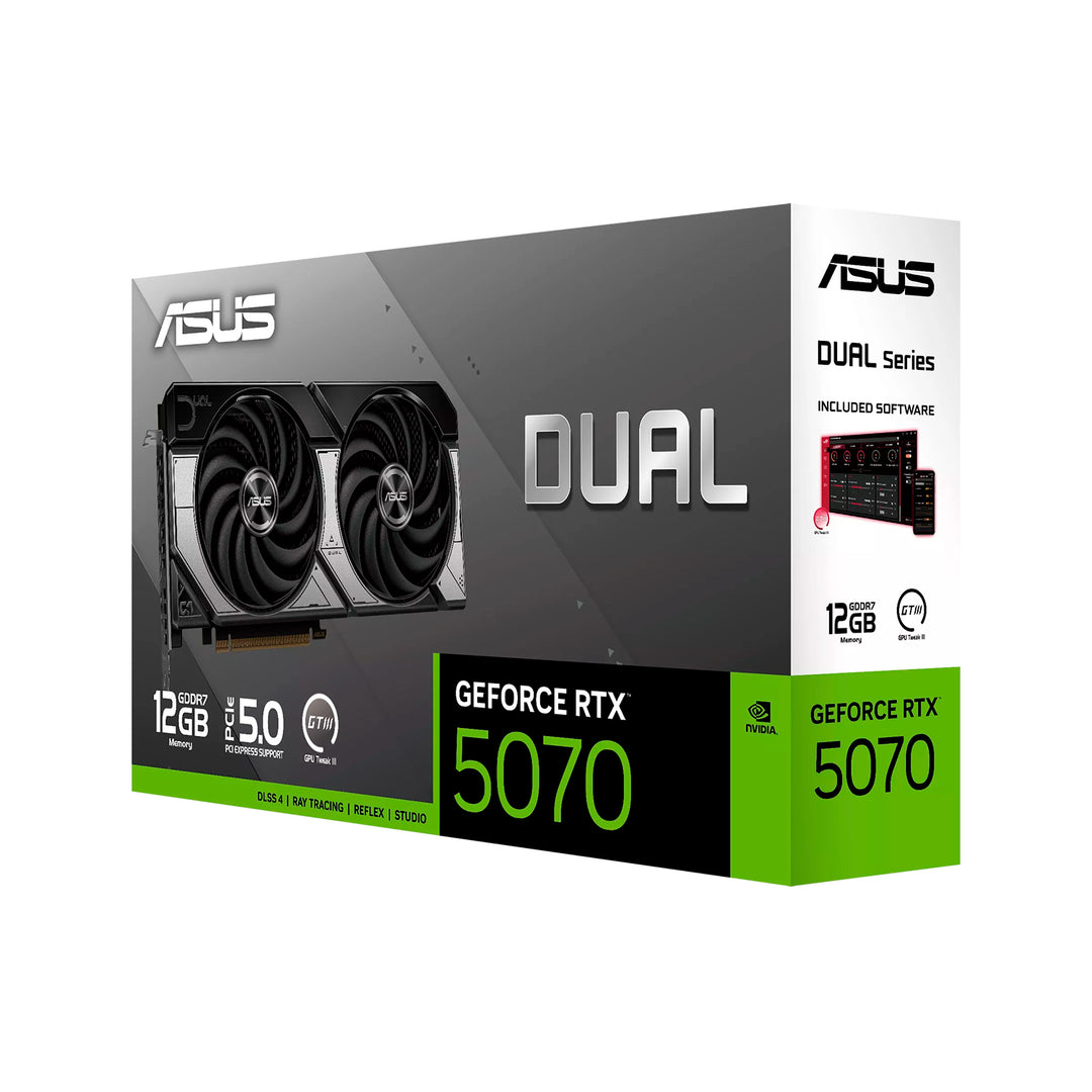 Tarjeta de video ASUS DUAL RTX 5070 12GB GDDR7 - Achorao