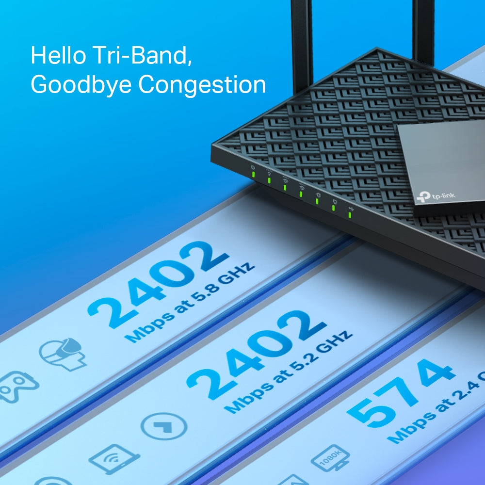 Tp-link Archer AX75 AX5400 Tri-Band Wi-fi 6 Router - Achorao