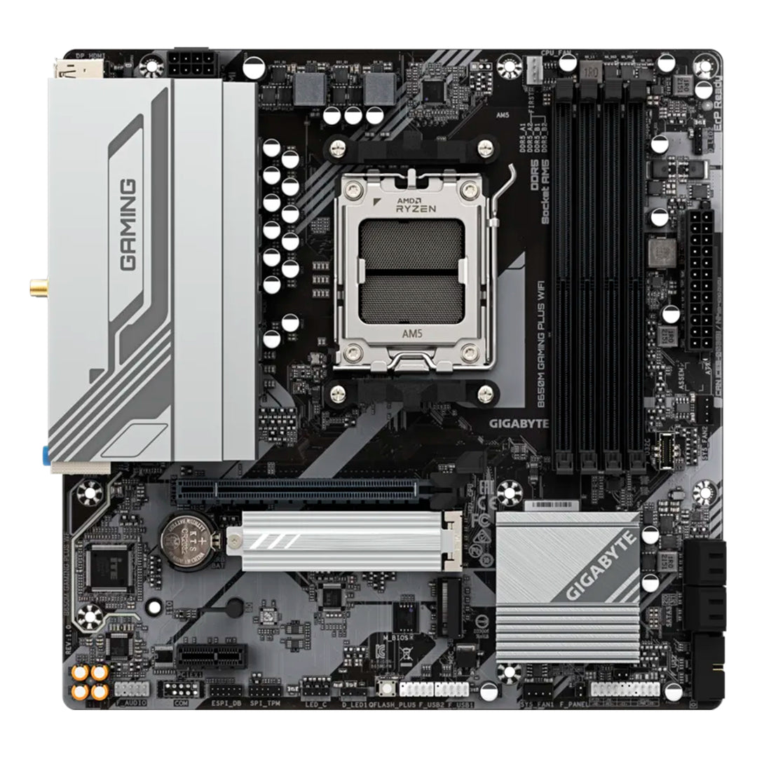 Placa madre Gigabyte B650M Gaming PLUS WIFI, DDR5, socket AM5