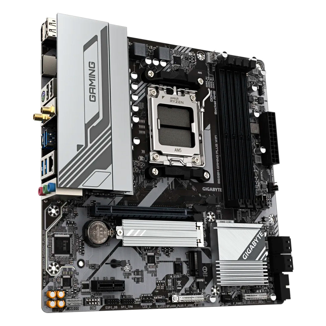 Placa madre Gigabyte B650M Gaming PLUS WIFI, DDR5, socket AM5