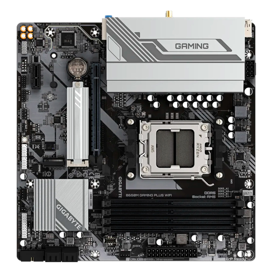 Placa madre Gigabyte B650M Gaming PLUS WIFI, DDR5, socket AM5