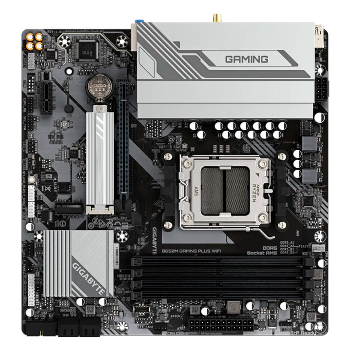 Placa madre Gigabyte B650M Gaming PLUS WIFI, DDR5, socket AM5