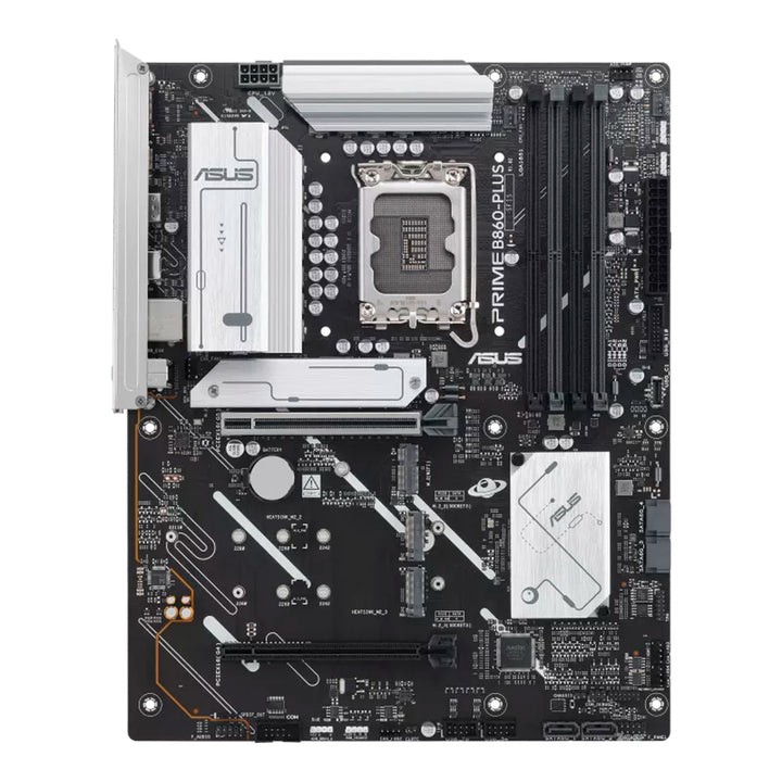 Tarjeta madre Asus PRIME B860-PLUS SVL DDR5 con socket Intel LGA 1851 y formato ATX, vista de la placa en la imagen.