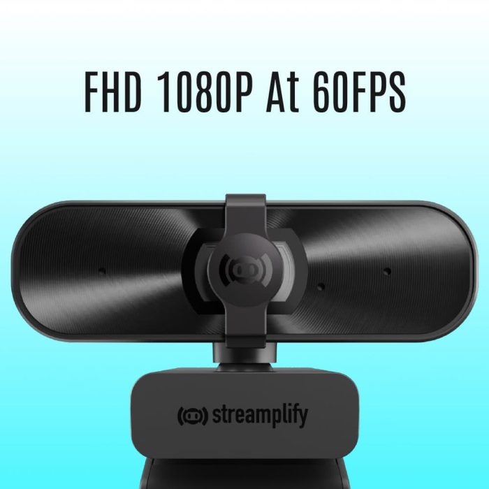 Cámara web Streamplify Cam Mini, Full HD, 2 MP, 60 fps - Achorao