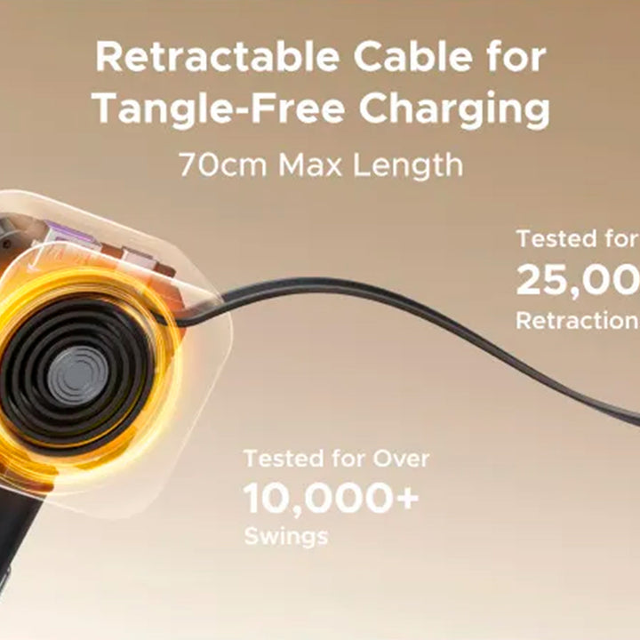 Cargador rápido para auto UGREEN NEXODE con cable retráctil de 2 puertos, 145 W EC604 - Achorao