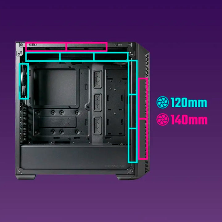 Case Cooler Master MasterBox 520 Mesh ARGB ATX PCCase - Achorao