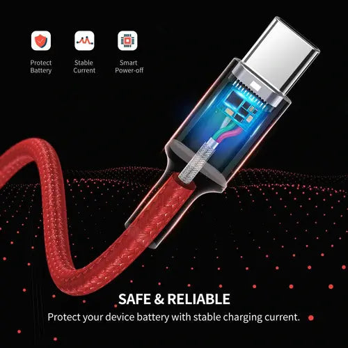 Cable UGREEN USB 2.0 a Type-C 6A de aleación de aluminio (Red) US505