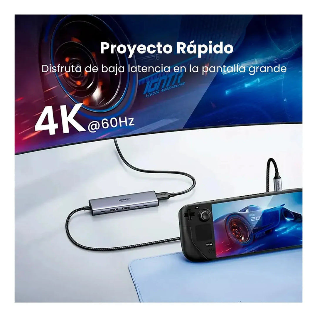 Adaptador multifunción USB-C UGREEN CM511 6 en 1, 75586
