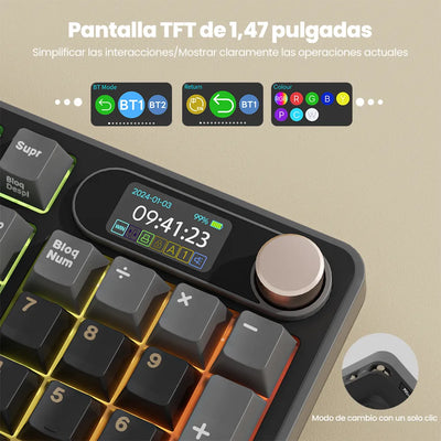 Teclado gamer Royal Kludge RK-S98 Inalámbrico - PREVENTA - Achorao