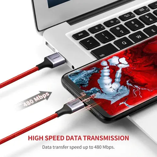 Cable UGREEN USB 2.0 a Type-C 6A de aleación de aluminio (Red) US505