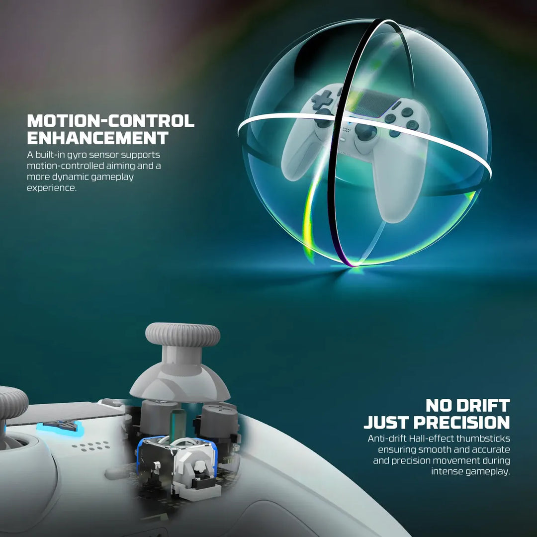 Mando inalámbrico Fantech NOVA II-D Tri-Modo con joysticks Hall Effect y diseño ergonómico