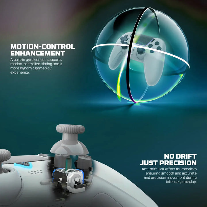 Mando inalámbrico Fantech NOVA II-D Tri-Modo con joysticks Hall Effect y diseño ergonómico