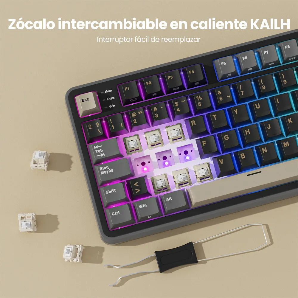 Teclado gamer Royal Kludge RK-S98 Inalámbrico - PREVENTA - Achorao