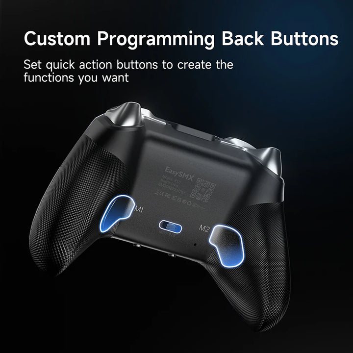 Mando Inalambrico EasySMX X10 Gray, Wifi, BT, botones mecánicos y joystick hall - Achorao