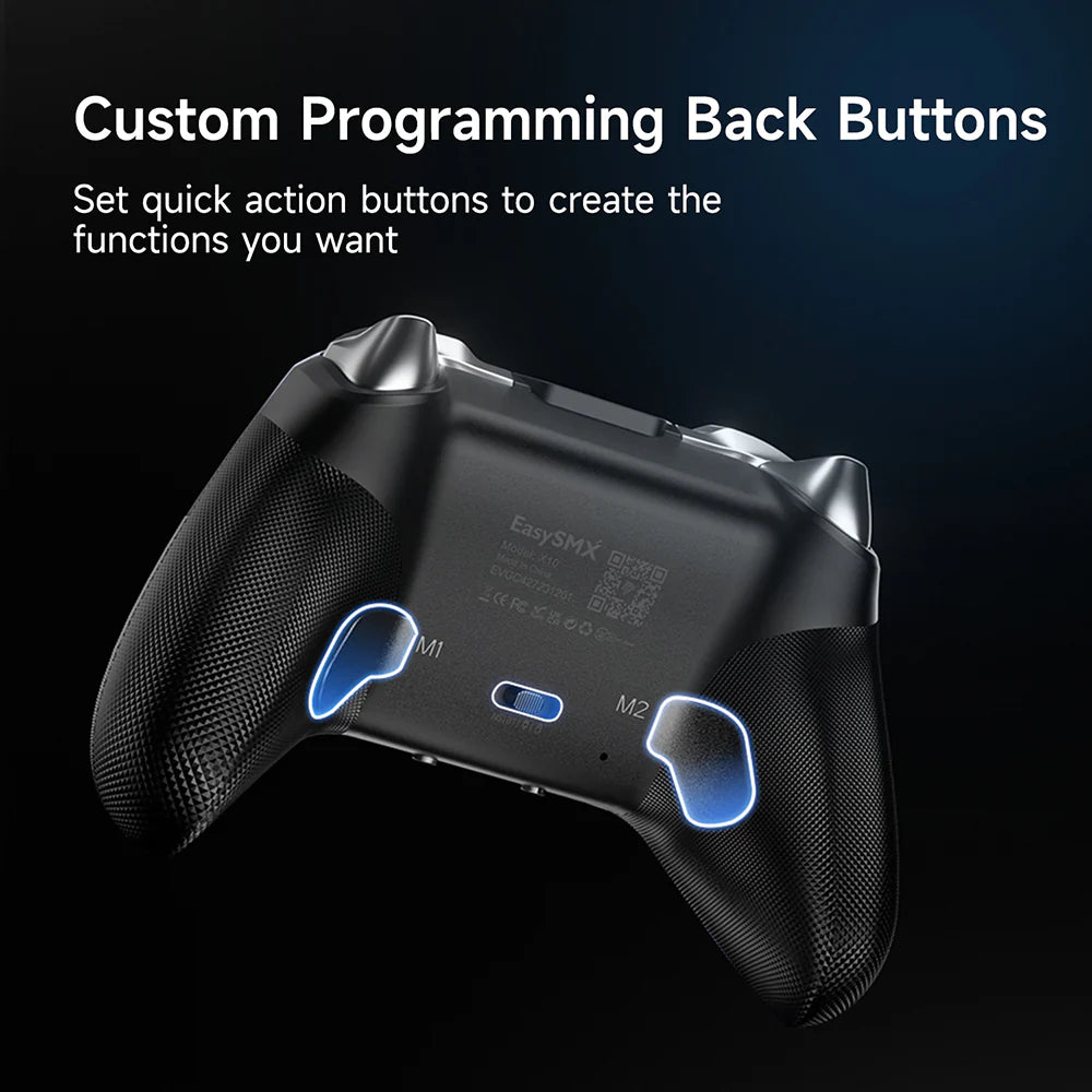 Mando Inalámbrico EasySMX X10 Purple, Wifi, con botones mecánicos y joystick hall - Achorao