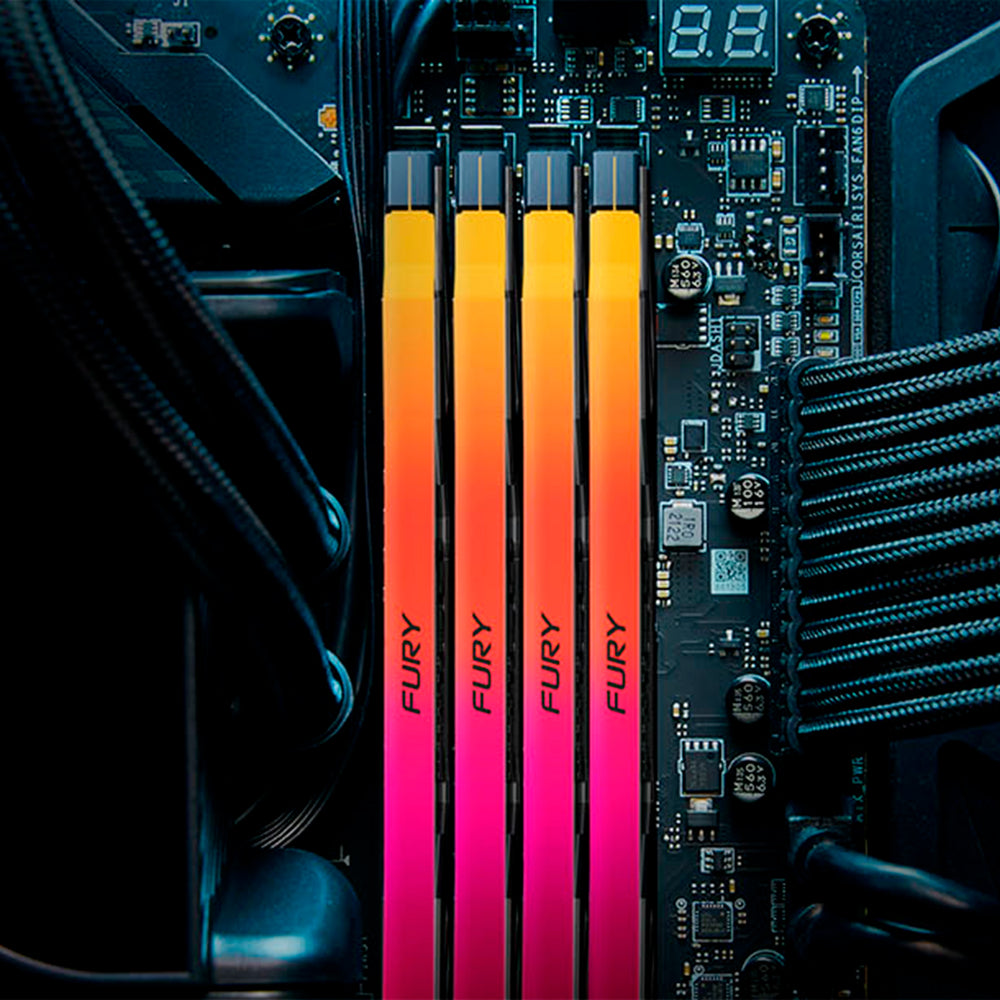 Memoria RAM Kingston Fury Renegade 16GB DDR5 6400 mHz PC5-51200 CL32 1.4V RGB - Achorao