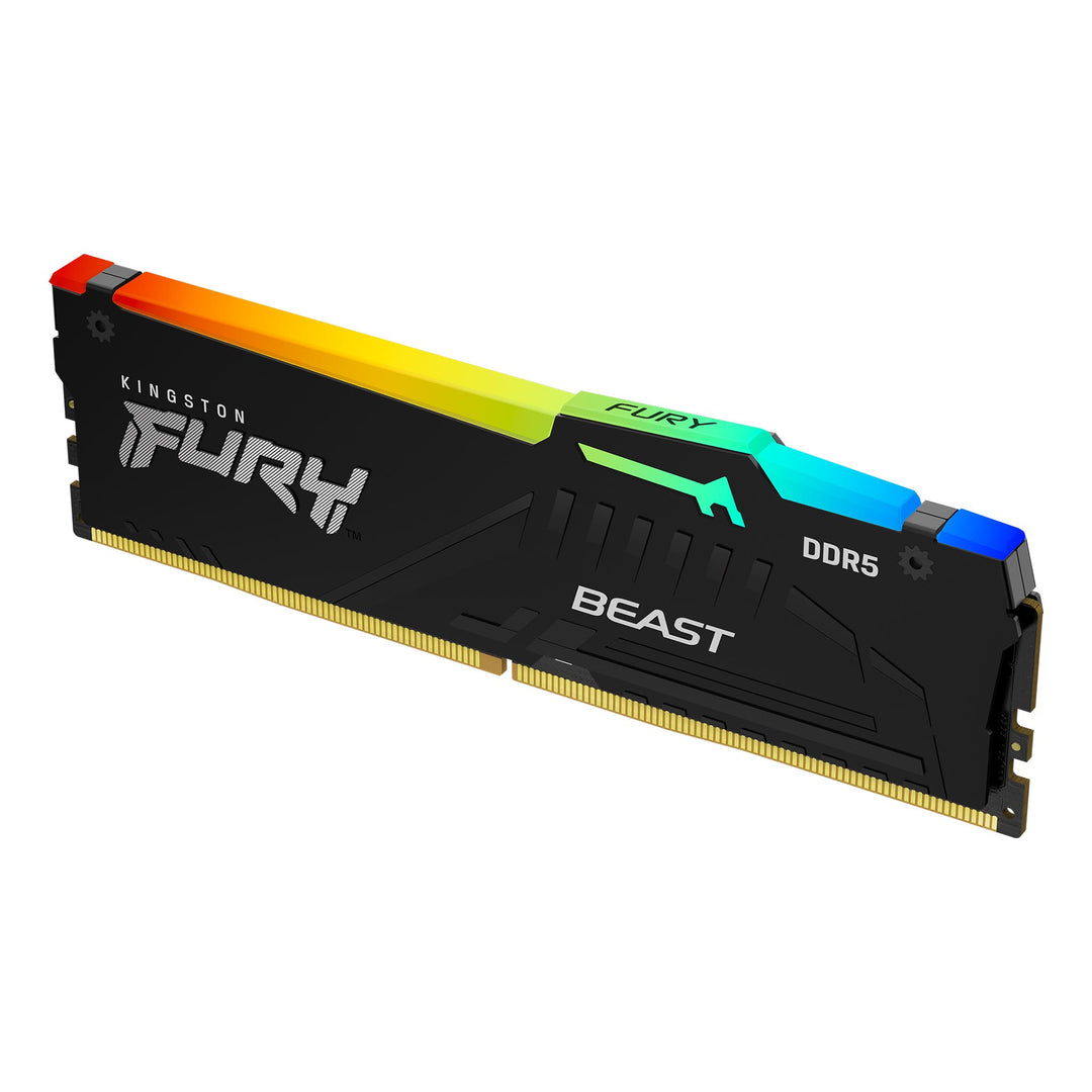 Memoria RAM Kingston Fury Beast 16GB DDR5-6400 MHz PC5-51200 CL32 1RX8 1.4V - Achorao