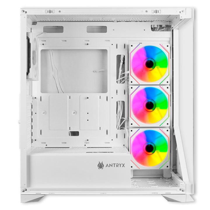 Case Antryx FX 650 White, ARGB FAN X4, Vidrio templado - Achorao