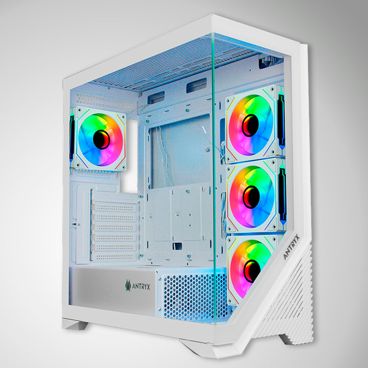 Case Antryx FX 650 White, ARGB FAN X4, Vidrio templado - Achorao