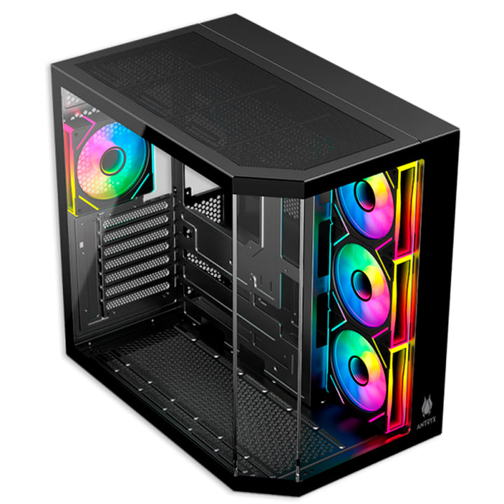 Case Antryx FX 800 BLACK, Infinity ARGB FAN X4, USB Tipo-C - Achorao