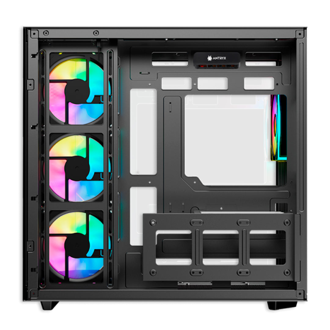 Case Antryx FX 800 BLACK, Infinity ARGB FAN X4, USB Tipo-C - Achorao