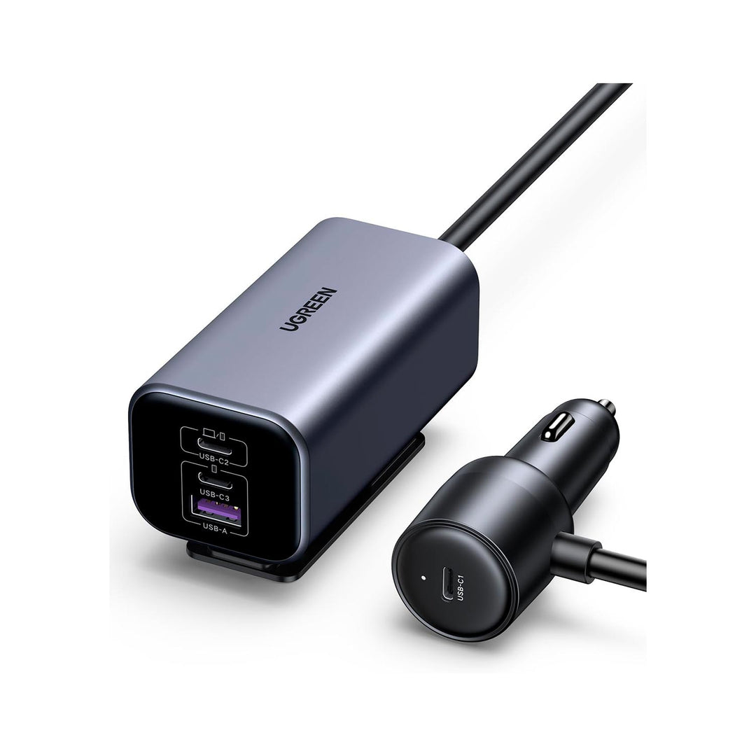 Cargador de Auto Rápido UGREEN GaN 150W, 4 Puertos, Modelo EC706