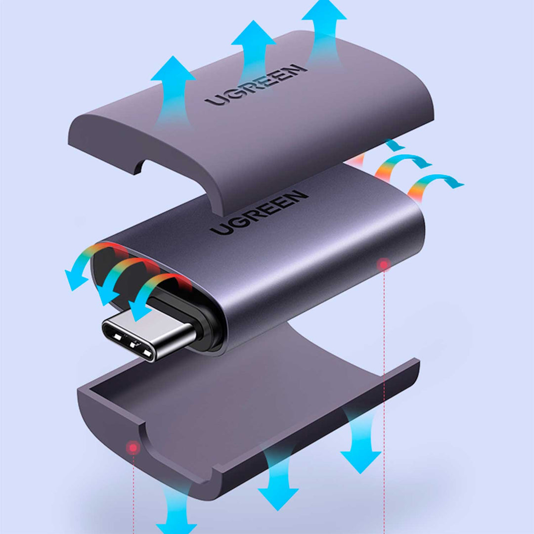 Adaptador Ugreen USB-C a HDMI 4K 60Hz US320, color gray
