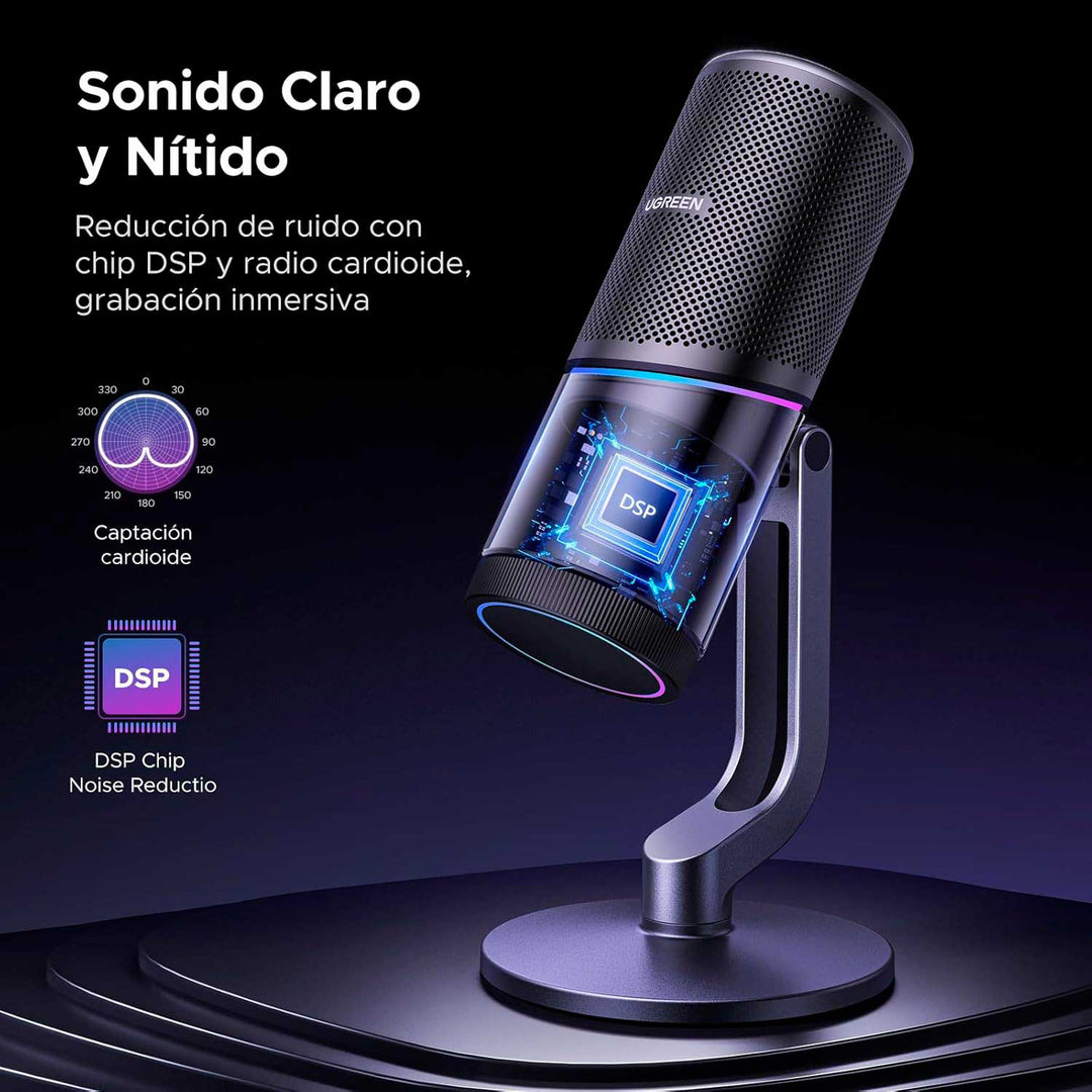 Micrófono UGREEN de escritorio USB CM769